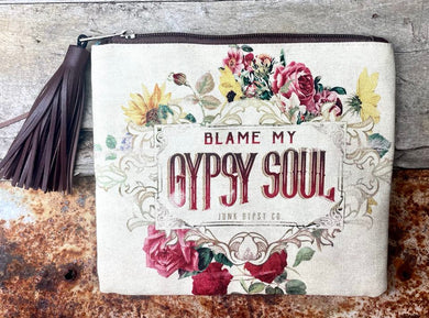 GYPSY SOUL ZIPPERED POUCH