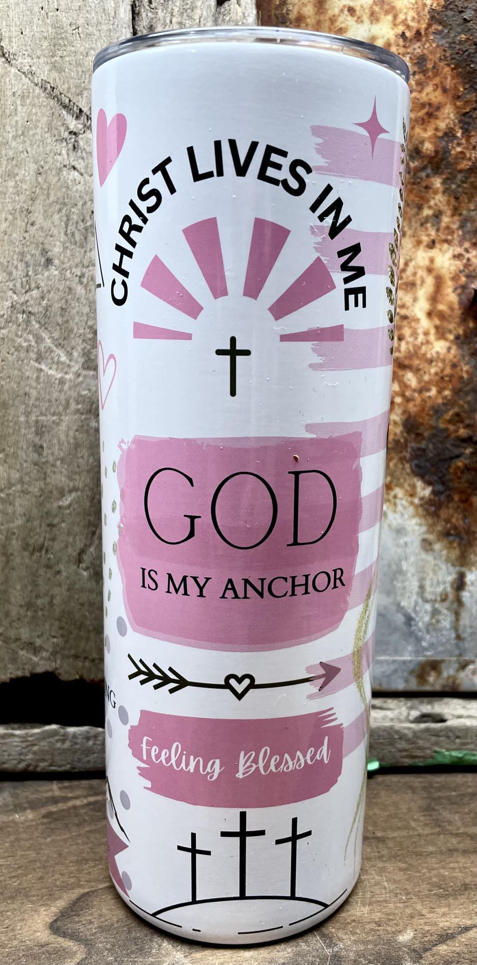 TUMBLER...GOD IS MY ANCHOR