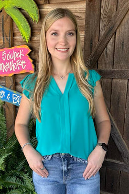 BACK TO BASICS TOP (TEAL)