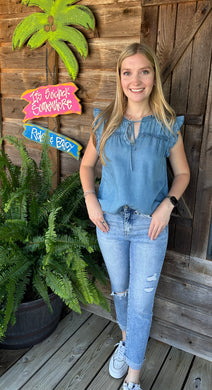 CHAMBRAY TOP