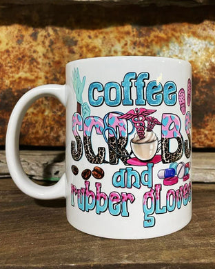 COFFEE SCRUBS & RUBBER GLOVES