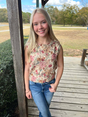 FLORAL SWEATER VEST